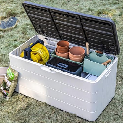 110 Gallon Pro Resin Deck Box (White / 110 Gallon)