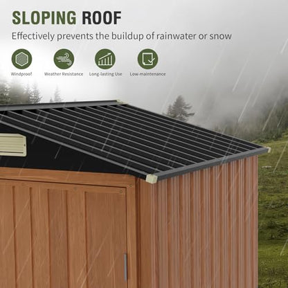 Outdoor Storage Shed 6x4 Ft (6x4 FT/No Base)