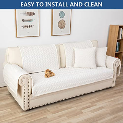 Couch Cover Sectional Couch Covers (43''x70''/Rectangular / White)