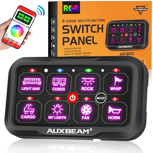 8 Gang Switch Panel Bluetooth AR (8 Gang Bluetooth Panel -One Side Output)