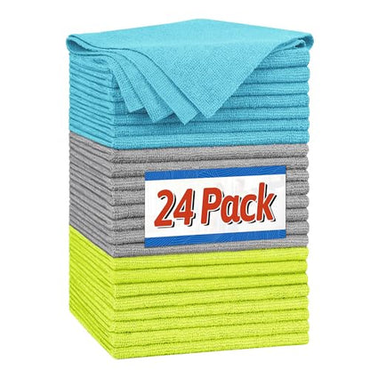 Microfiber Cleaning Cloth (24PK / Multi-colors)