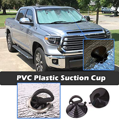 Front Car Sun Shade Windshield (Black / 55.16 x 27.5 inches)