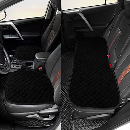 Car Seat Covers Universal Seat Covers for Car Accessories with Storage Pockets (Black)