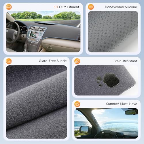 Gray Dash Cover for 2007 (3)07-11 Camry(Gray))