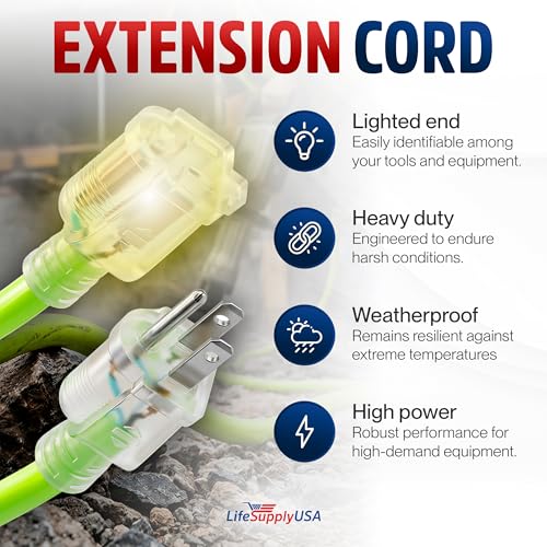 100ft Outdoor (100 FT / 12AWG / Neon Green)