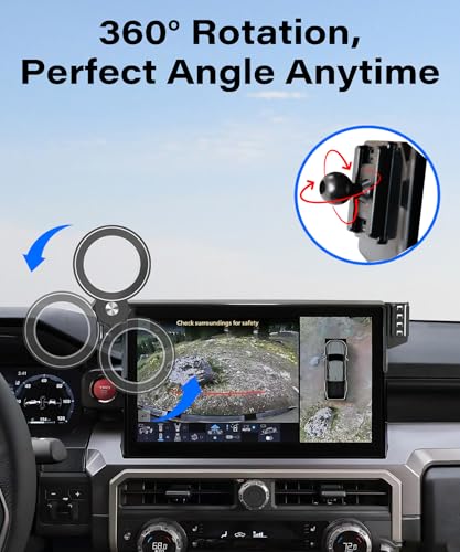 Car Phone Holder for Toyota Tacoma 2024 (for 2024-2026 Tacoma/2025-2026 4Runner (14" Screen)
