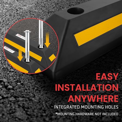 Garage Floor Stops for Vehicles (21.7’’ x 5.9’’ x 3.5’’)