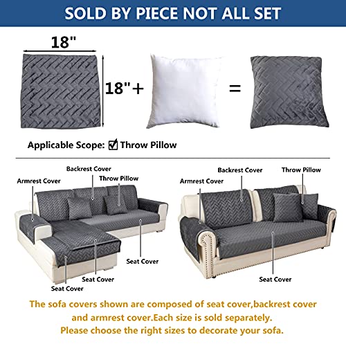 Throw Pillows (18''x18''/Pillow / Dark Gray)