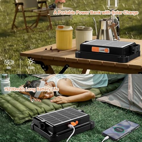 Portable LED Work Solar Light 100W (Black)