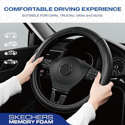Memory Foam Steering Wheel Cover (Black)