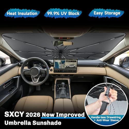 for 2026 Mazda CX5 Windshield Umbrella Sunshade [Easier Foldable] for 2026 Mazda CX5 Accessories 2026 CX (2026 CX5 (Umbrella))