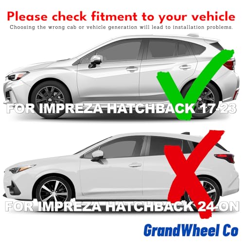 Window Deflectors Smoke Tinted In (For Impreza 17-23 Hatchback)