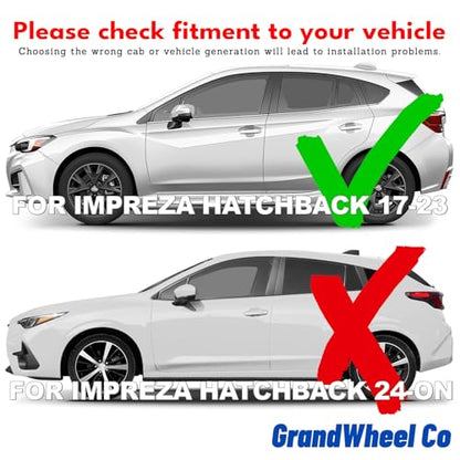 Window Deflectors Smoke Tinted In (For Impreza 17-23 Hatchback)