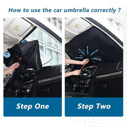 Car Front Windshield Sunshade (Colorful Beautiful Butterflies)