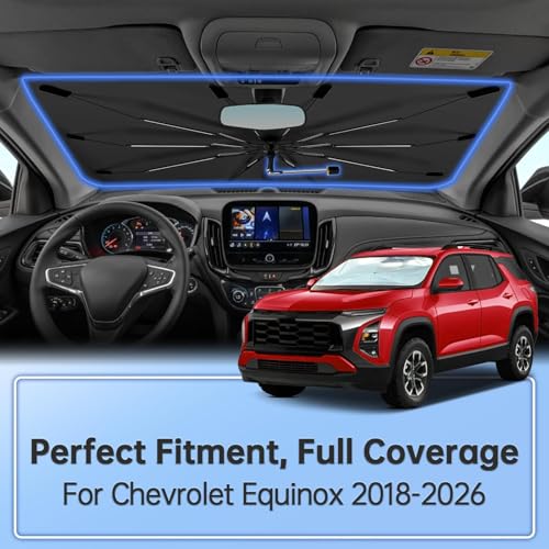 Windshield Sun Shade Umbrella for Chevrolet Equinox 2018 (for Chevrolet Equinox 2018-2026)