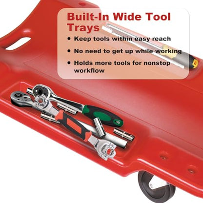 Mechanic Creeper 40 Inch (Red)