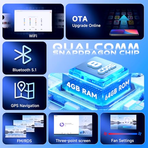8 Core 4G+64G Car Stereo Radio for Toyota Corolla 2009