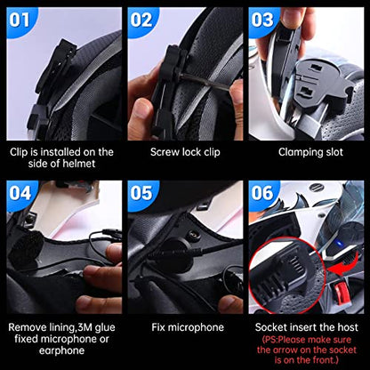 Motorcycle Bluetooth Headset BT (1 Pack)