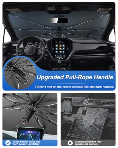 for 2026 2027 Subaru Crosstrek Car Windshield Sun Shade Umbrella for 2024 (2024-2027 Crosstrek)