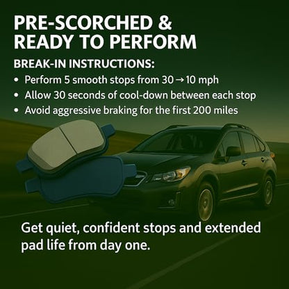 Premium Front Brake Pads for 17 (BP1917-C)