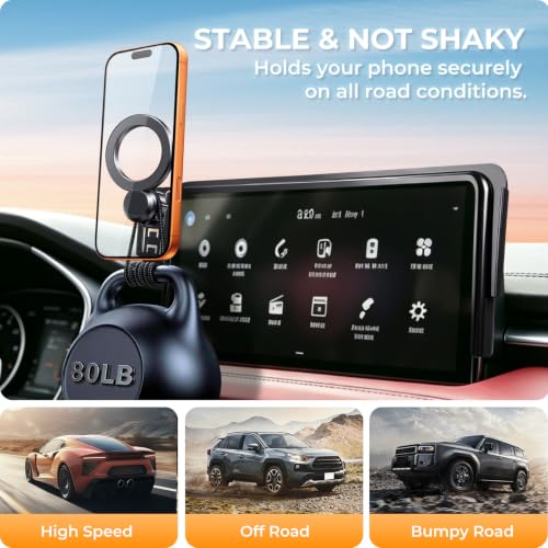 Car Phone Holder for Genesis G70 2026 2025 2024 2023 2022 with 10.25 (Fit for 2022-2026 G70, 10.25-Inch)