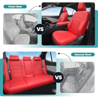 Custom Seat Covers for Camry 2025 2026 Hybrid (Red / 2025-2026 Camry LE SE)