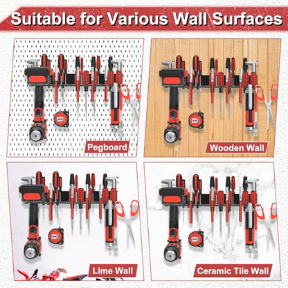 Metal Screwdriver Organizer (Black / 1PC Hand Tool Holder)