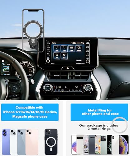 Car Phone Holder for Toyota Venza 2021 2022 2023 2024 8" Screen Accessories (fit for 2021-2024 Toyota Venza (8 Inch Screen))