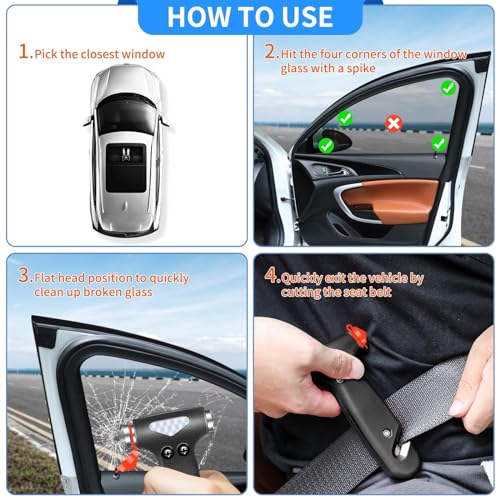 Gadgets Inside the Car Emergency Kit (Black-1pc.)