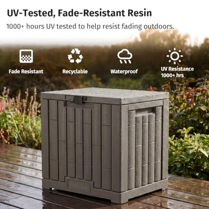 Outdoor Storage Box (Brown / 31 Gallon)