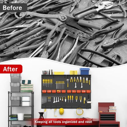 Pegboard Wall Organizer (Black)