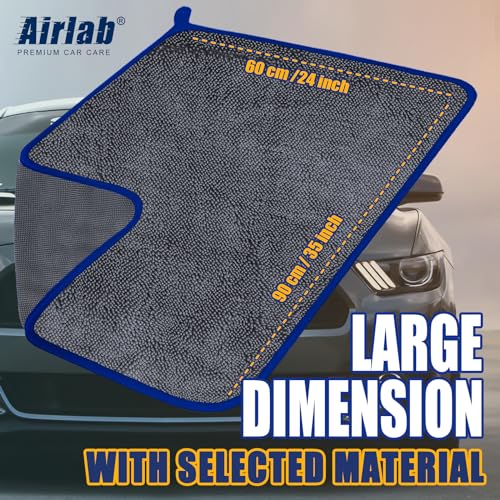 Microfiber Towel Car Drying Detailing Wash Cloth Car Care (Grey-blue)