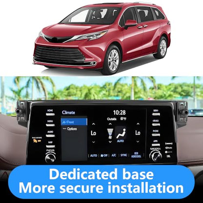 Car Phone Holder for Toyota Sienna 2021 2022 2023 2024 Auto Interior Accessories Best Cell Phones Mount Cellphone Mobile Cradle Charging Navigation GPS Bracket Screen Stand Vehicle Accessory (for Toyota Sienna 2021-2024)