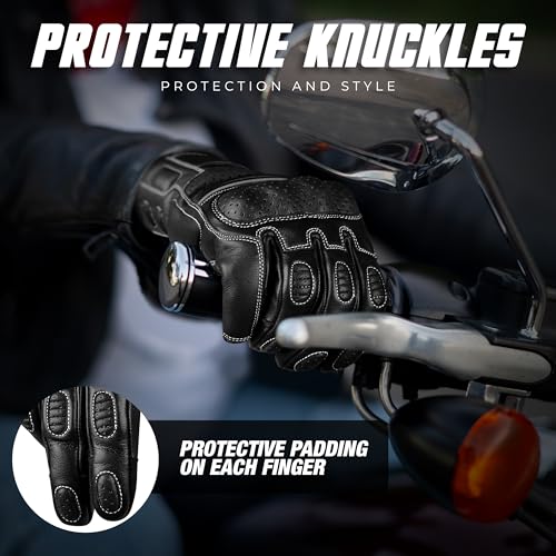 Motorcycle Gloves (Ninja Black / 3X-Large)