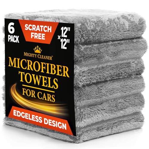 Edgeless Microfiber Car Towels (Gray)