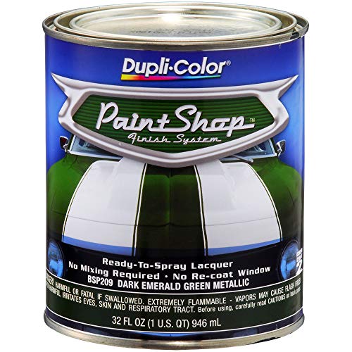 BSP209-2 PK) 'Paint Shop' Dark Emerald Green Metallic Finish System Base Coat - 1 Quart, (Case of 2) (Dark Emerald Green Metallic / 32 Fl Oz (Pack of 2) / Step 2)