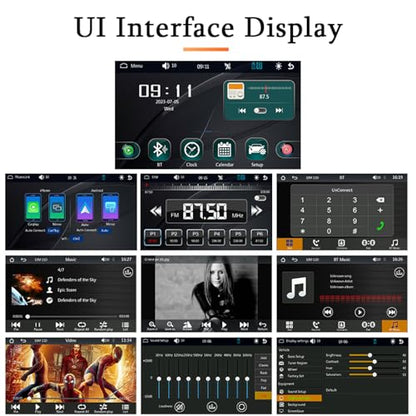 7" Portable Car Stereo Wireless CarPlay & Android Auto Screen for 2024 Latest Car Portable Touchscreen Display with Bluetooth