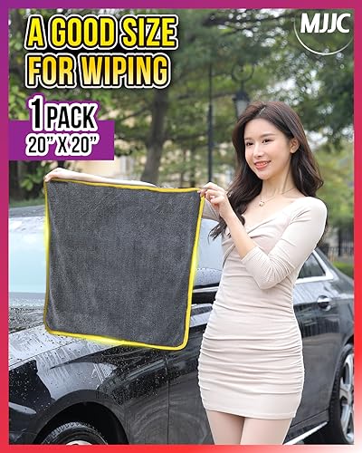Pro Dryer Plush Silk Microfiber Drying Towel (20” x 20” (1-Pack))