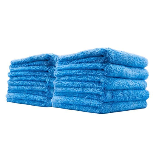 Ethos Plush 470 Microfiber Towels for Cars (10 - Prime Blue 470gsm)