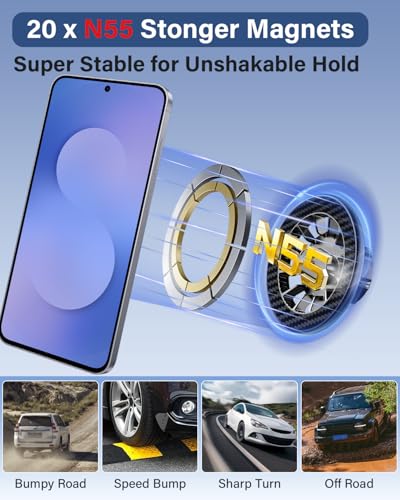 Magnetic Phone Mount for BMW X5 2014 (Magnetic / 2014-2018 BMW X5/2015-2019 X6 | 10.2-Inch)