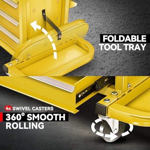 Mechanic Rolling Seat (Yellow)