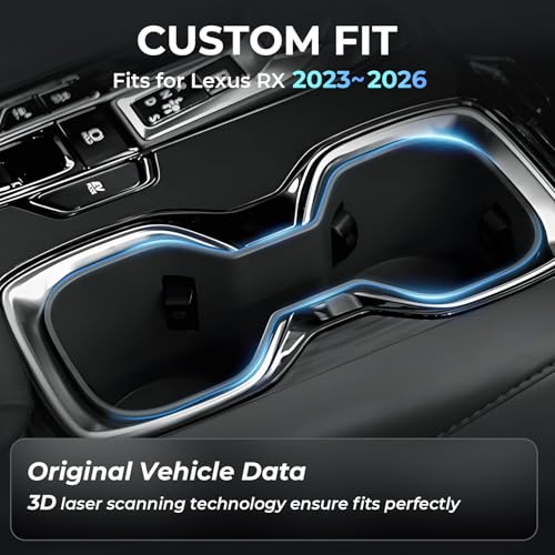 Cup Holder Inserts for Lexus RX 2026 2025 2024 2023 (Cup Holder for 2023-2026 RX)