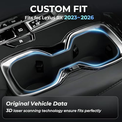 Cup Holder Inserts for Lexus RX 2026 2025 2024 2023 (Cup Holder for 2023-2026 RX)