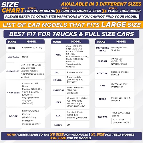 2 Piece Foldable Truck Window Sun Shade (Large)
