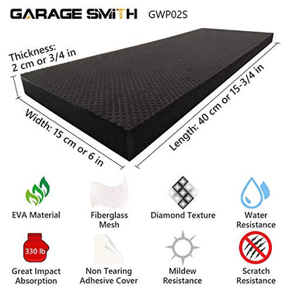 GWP02S Garage Wall Protector Car Door Protectors (Black)
