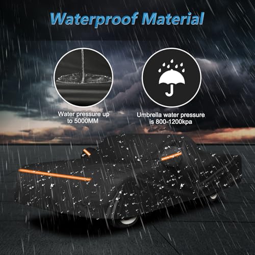 Car Cover for Ford Ranchero 1957 (Black / for Ford Ranchero 1957-1959 1968-1979)