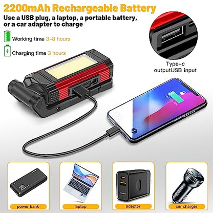 Rechargeable Magnetic Work Light 2 (Red)