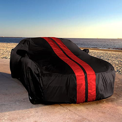 Car Cover All Weather for 1993 (Black / Red (Stripe) / 7. Camaro 1993-2002)