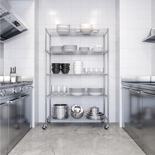 UltraDurable 5 (Steel / 5-Tier Shelving, 48" W x 24" D)