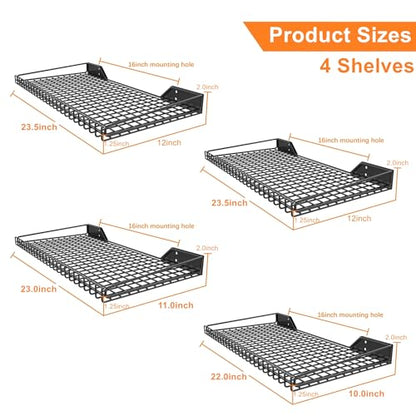 Garage Wall Shelf (Black)